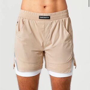 NWT Alphalete infinity speed short 5.5 inches linen